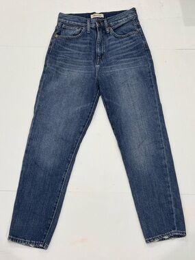 Madewell The Mom Jean High Rise Straight Leg Womens 25 Blue Denim Vintage upp